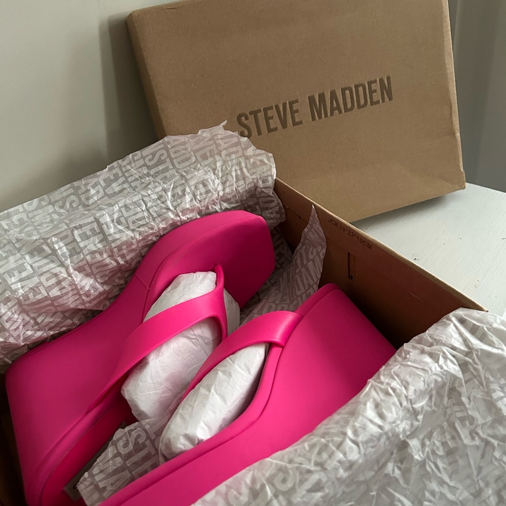 Hot Pink Steven Madden Sandals
